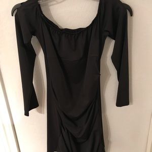 Black sexy off the should dress